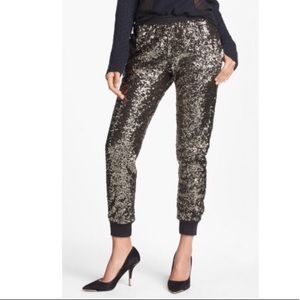 PRICE CUT!! Gold sequin joggers